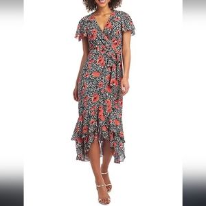 SALE! 🖤Rachel Rachel Roy Floral Flutter Sleeve Floral Midi Dress